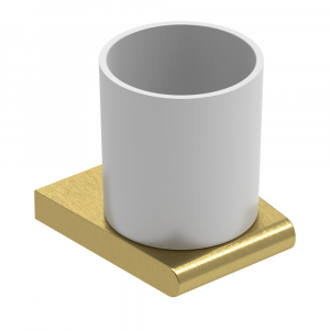 PORTA BICCHIERE DA PARETE GRACE ORO SATINATO