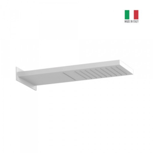 SOFFIONE DOCCIA SERIE SMALL CASCATA BIANCO OPACO