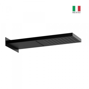 SOFFIONE DOCCIA SERIE SMALL CASCATA NERO OPACO