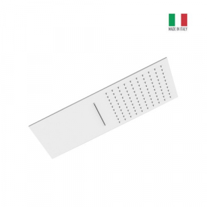 SOFFIONE SLIM CASCATA BIANCO OPACO