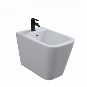 BIDET A TERRA 1F KUBE BIANCO OPACO