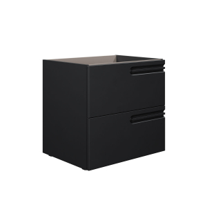 BASE PURO PORTALAVABO 2 CASSETTI 60 DESTRA NERO OPACO