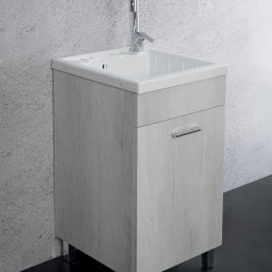 Mobile sottolavatoio con piedi zeus ad 1 anta