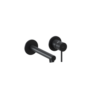 MISC. LAVABO INCASSO 2 PIASTRE SLIM NERO OPACO