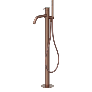 MISCELATORE LIFE Ø45 PER VASCA DA PAVIMENTO in Acciaio Inox 316L RAME SPAZZOLATO