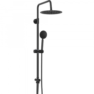 SOFFIONE DOCCIA TIME NERO OPACO