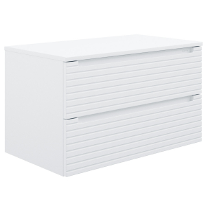 Base sospesa 2 cassetti S-LINE 100 BIANCO OPACO