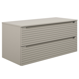 Base sospesa 2 cassetti S-LINE 100 TORTORA OPACO