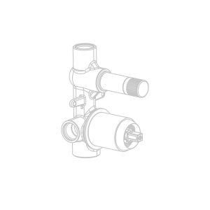 CORPO x INCASSO DOCCIA 2 VIE CROMO