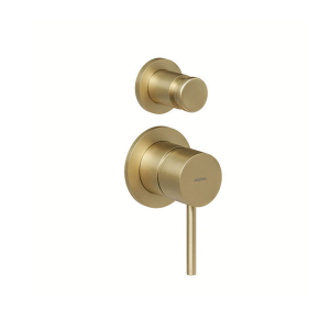 INCASSO DOCCIA CON DEVIATORE LIFE Ø34 Acciaio Inox 316L ORO SPAZZOLATO