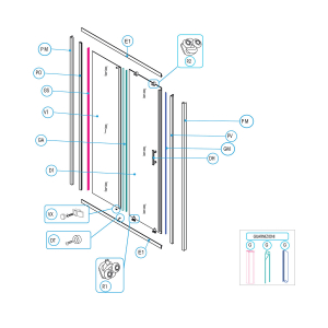 Ricambi per porte doccia EKO