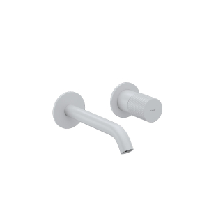 MISCELATORE LAVABO EMPYRE INCASSO 2 PIASTRE BIANCO OPACO