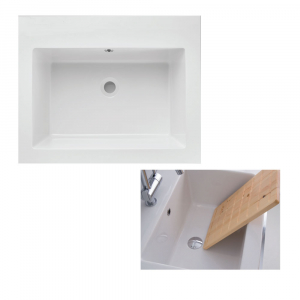 LAVABO SABBIA 60x49 Mineralmarmo BIANCO