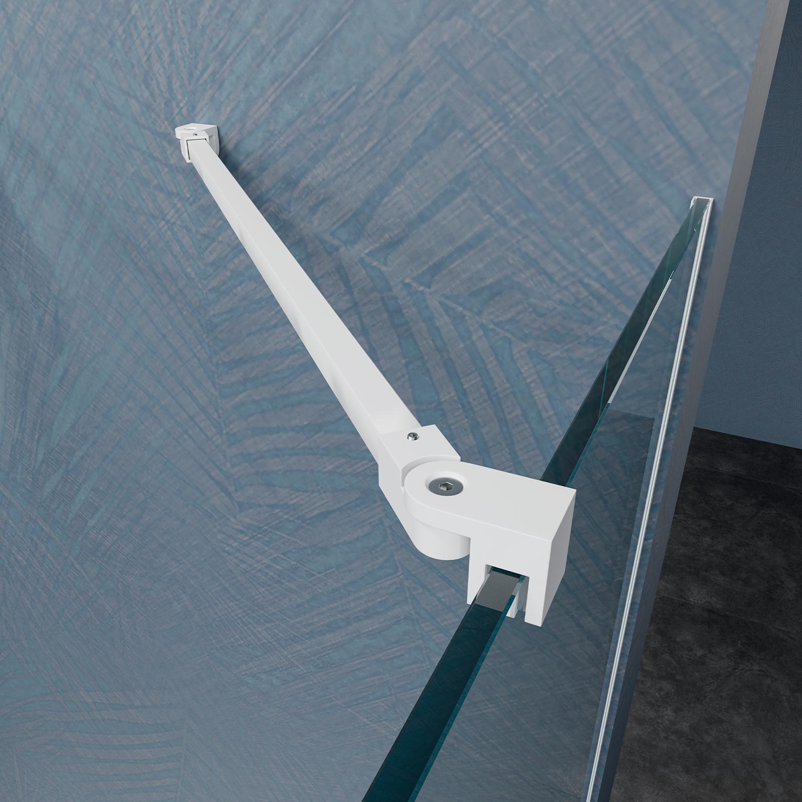 BARRA DI FISSAGGIO ANGOLARE 60cm x vetri LIFE